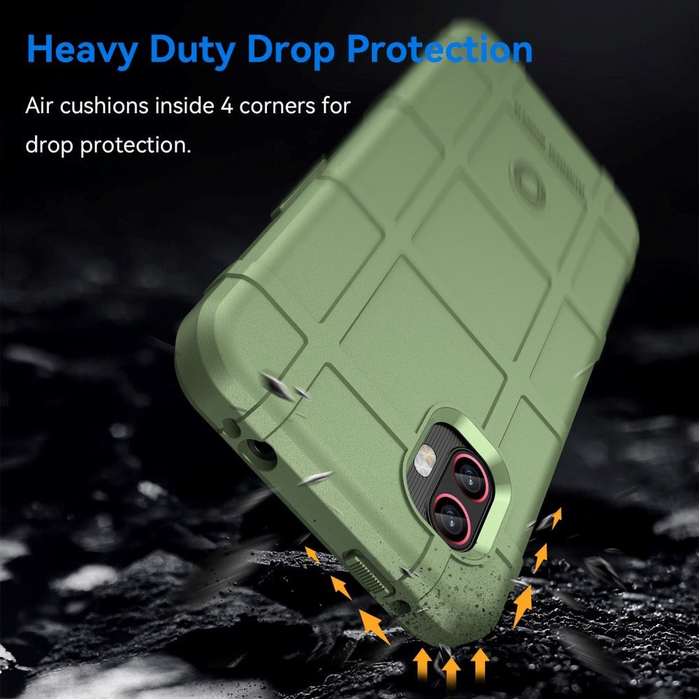 Samsung Galaxy XCover 6 Pro Rugged Shield Series Craftsman Bakdeksel - Grønn