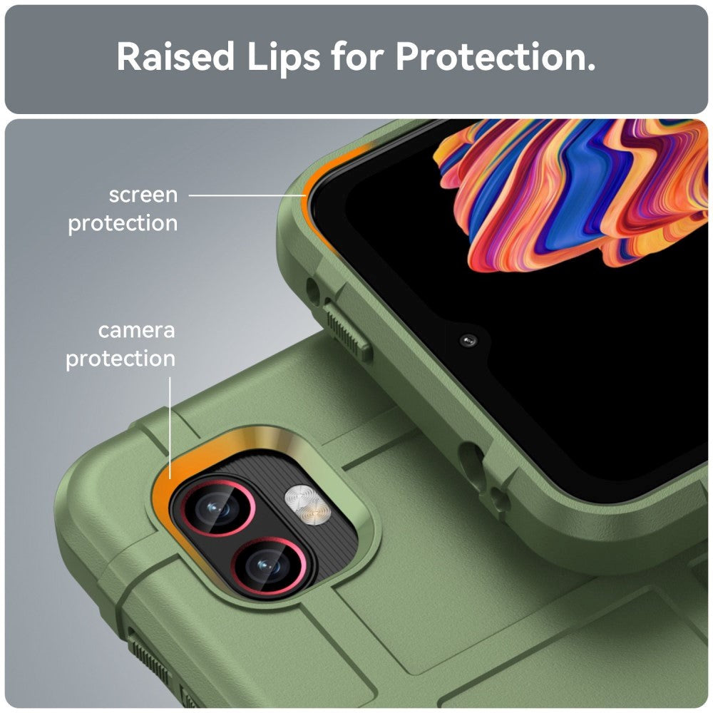 Samsung Galaxy XCover 6 Pro Rugged Shield Series Craftsman Bakdeksel - Grønn