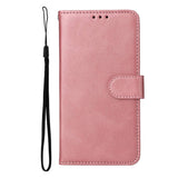 Xiaomi Poco F4 Leather Flip Cover m. Lommebok og stropp - Rose gull