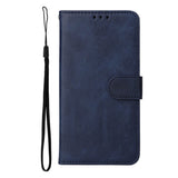 Xiaomi Poco F4 Leather Flip Cover m. Lommebok og stropp - blå