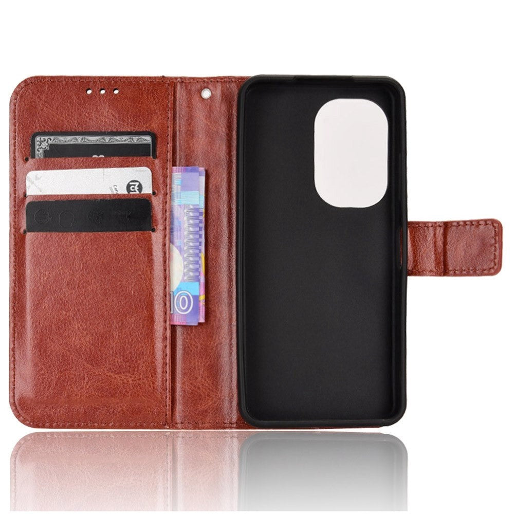 Asus Zenfone 10 / 9 Leather Flip Cover m. Lommebok og stativfunksjon - brun