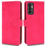Samsung Galaxy M13 Leather Flip Cover m. Lommebok og magnetisk lukking - Rosa
