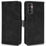 Samsung Galaxy M13 Leather Flip Cover m. Lommebok og magnetisk lukking - svart