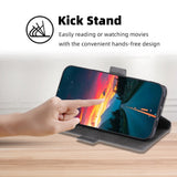 OnePlus 10T flipdeksel m. Kortholder og stativfunksjon - Hvit