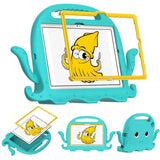 Samsung Galaxy Tab A8 10,5" (2021) barnedeksel m. stativ - blekksprut - turkis