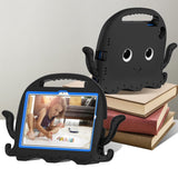 Samsung Galaxy Tab A8 10,5" (2021) Barnedeksel m. Stativ - Octopus - Svart