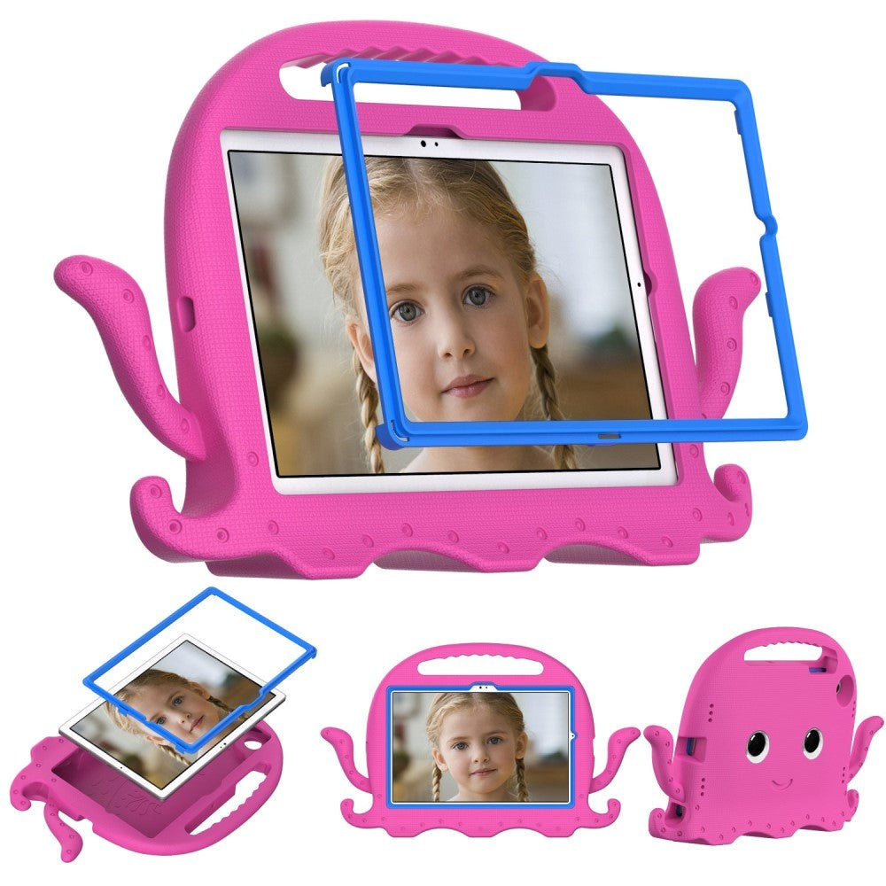 Samsung Galaxy Tab A8 10,5" (2021) barnedeksel m. stativ - blekksprut - rosa