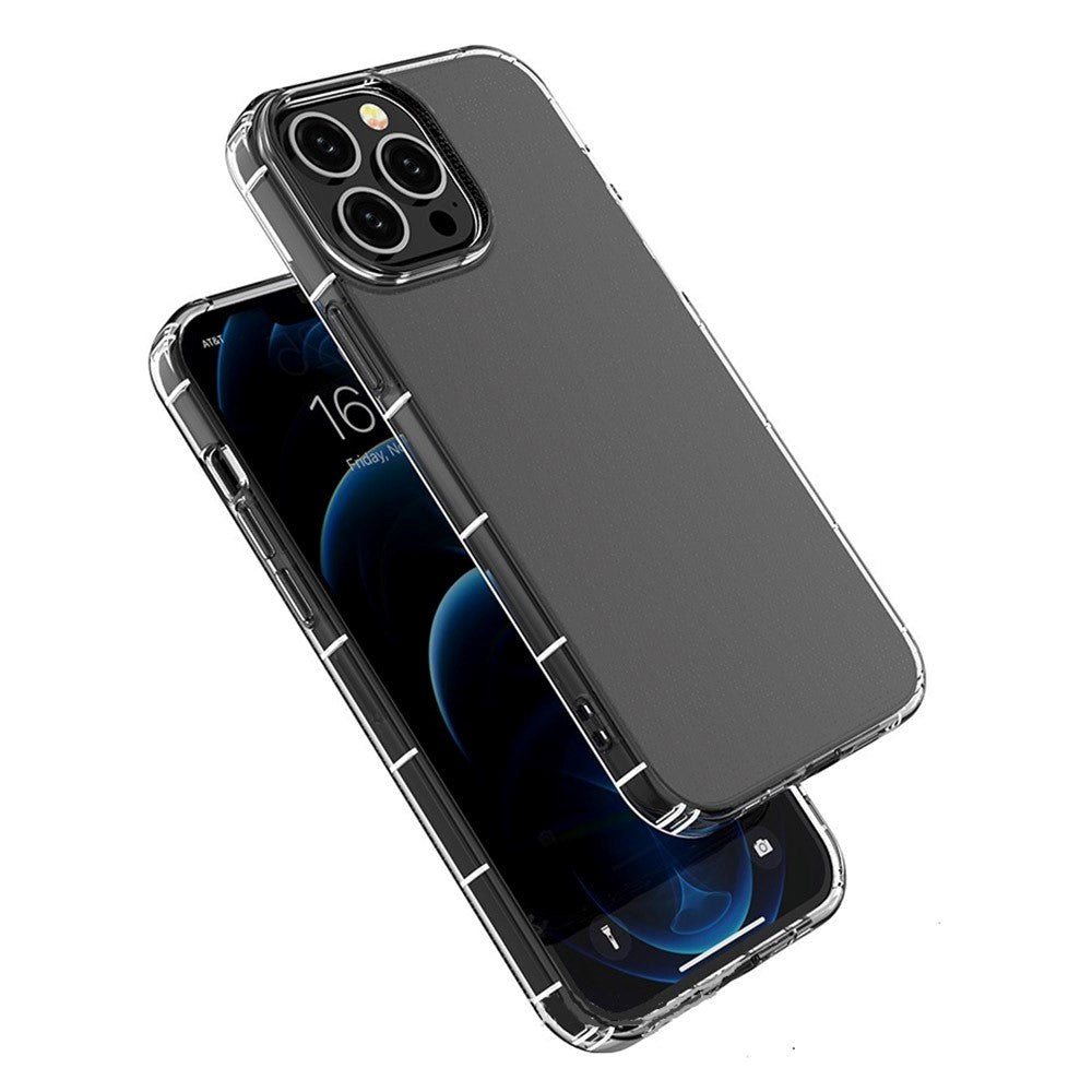 iPhone 14 Plus fleksibel plastkollisjonspute bakdeksel - gjennomsiktig