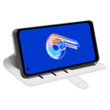 Asus Zenfone 9 Neutral Leather Flip Cover m. Lommebok - Hvit