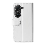 Asus Zenfone 9 Neutral Leather Flip Cover m. Lommebok - Hvit