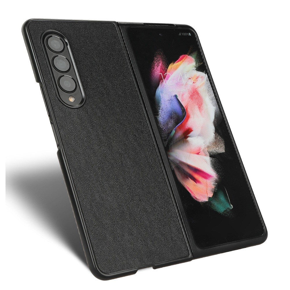 EIDERWOOD Samsung Galaxy Z Fold4 (5G) Kunstlæderbelagt Plastik Bagside Cover - Sort