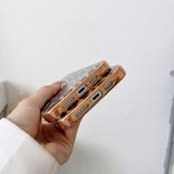 iPhone 14 Pro fleksibelt plastdeksel - Leopardmønster - Rød