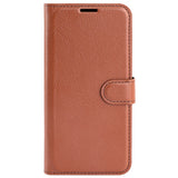 EIDERWOOD Motorola Edge 50 Ultra Litchi Leather Flip Cover m. Lommebok - Brun