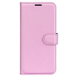 EIDERWOOD Motorola Edge 50 Fusion Litchi Leather Flip Cover m. Lommebok - Rosa