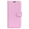 EIDERWOOD Motorola Edge 50 Fusion Litchi Leather Flip Cover m. Lommebok - Rosa