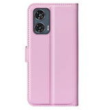 EIDERWOOD Motorola Edge 50 Fusion Litchi Leather Flip Cover m. Lommebok - Rosa