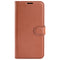 EIDERWOOD Motorola Edge 50 Fusion Litchi Leather Flip Cover m. Lommebok - Brun