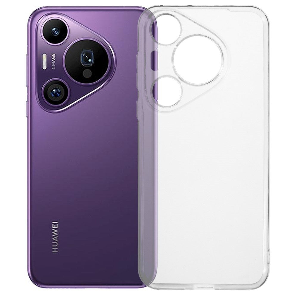 Huawei Pura 70 Pro / 70 Pro+ (Plus) - EIDERWOOD Fleksibelt Plastik Bagside Cover - Gennemsigtig