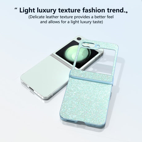 EIDERWOOD Samsung Galaxy Z Flip6 Skinndeksel Glitrende plastbakdeksel - Mintgrønn