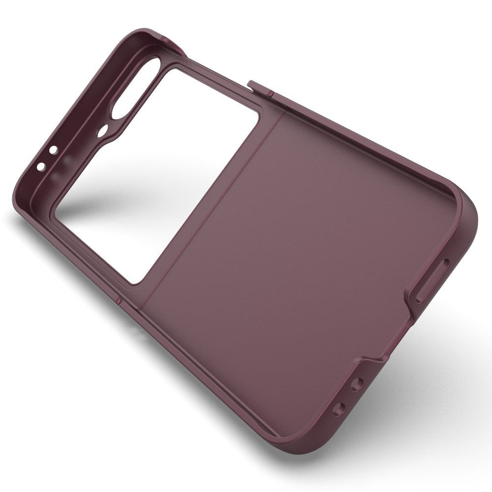 EIDERWOOD Samsung Galaxy Z Flip6 fleksibelt plastdeksel - Burgundy
