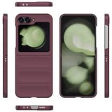 EIDERWOOD Samsung Galaxy Z Flip6 fleksibelt plastdeksel - Burgundy