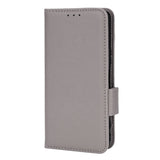 Sony Xperia 5 IV PU Litchi Leather Flip Cover m. Lommebok - Grå