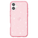EIDERWOOD iPhone 16 Plus Hybrid Plastic Bakdeksel - Rosa Glitter