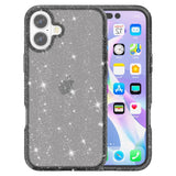 EIDERWOOD iPhone 16 Plus Hybrid Plastic Bakdeksel - Svart Glitter