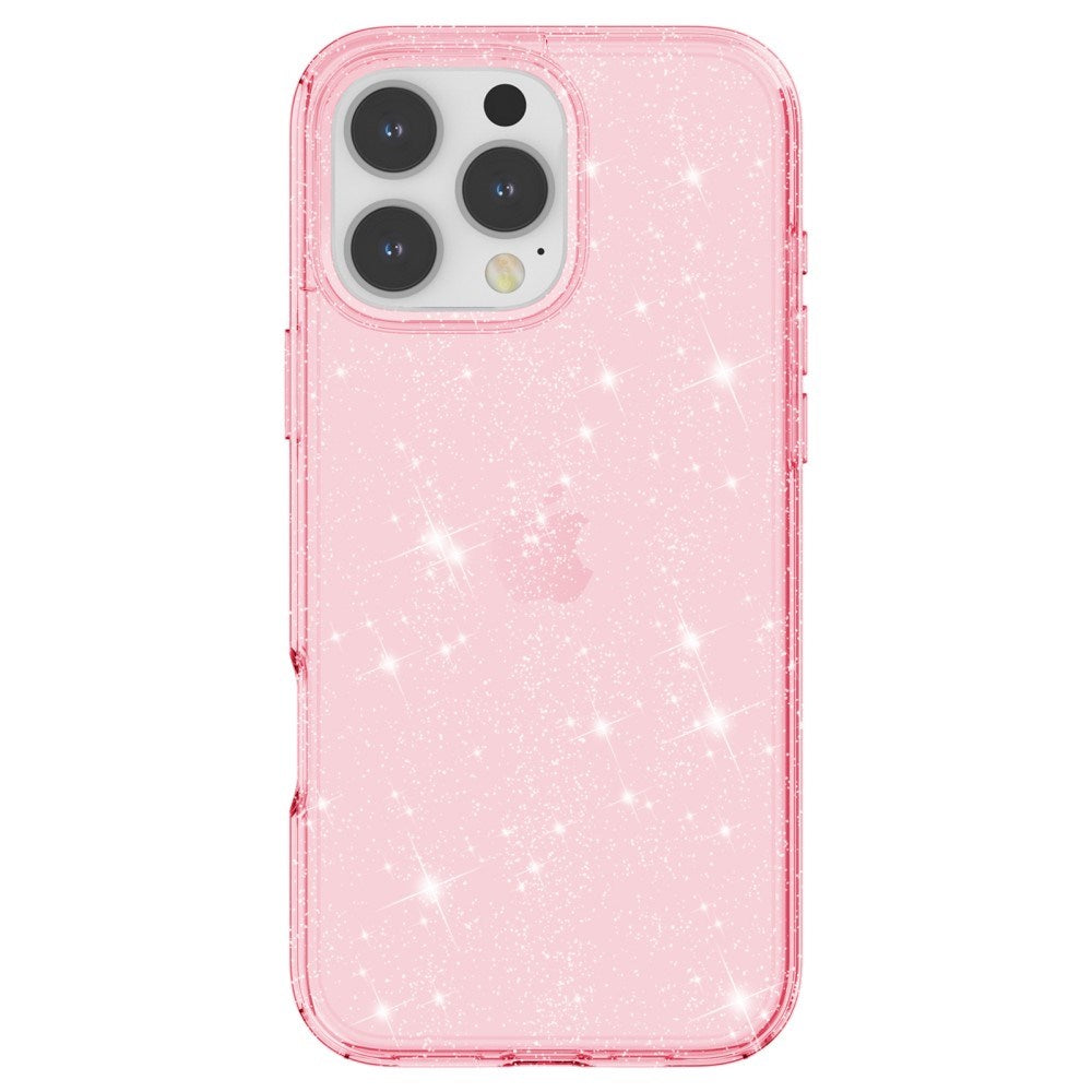 EIDERWOOD iPhone 16 Pro Max Hybrid Plastic Bakdeksel - Rosa Glitter