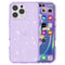 EIDERWOOD iPhone 16 Pro Max Hybrid Plastic Bakdeksel - Lilla Glitter