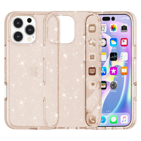 EIDERWOOD iPhone 16 Pro Max Hybrid Plastic Bakdeksel - Gull Glitter