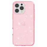 EIDERWOOD iPhone 16 Pro Hybrid Plastic Bakdeksel - Rosa Glitter