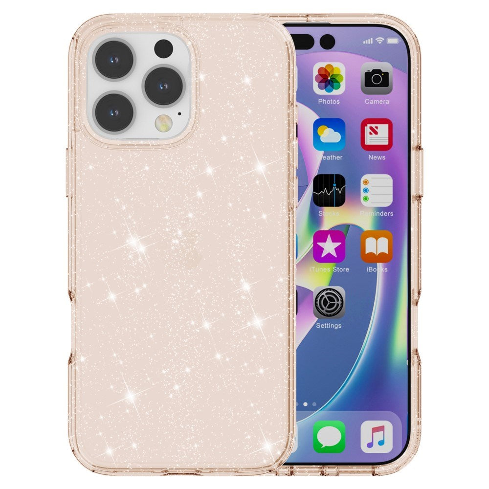 EIDERWOOD iPhone 16 Pro Hybrid Plastic Bakdeksel - Gull Glitter