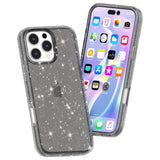 EIDERWOOD iPhone 16 Pro Hybrid Plastic Bakdeksel - Svart Glitter