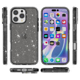 EIDERWOOD iPhone 16 Pro Hybrid Plastic Bakdeksel - Svart Glitter