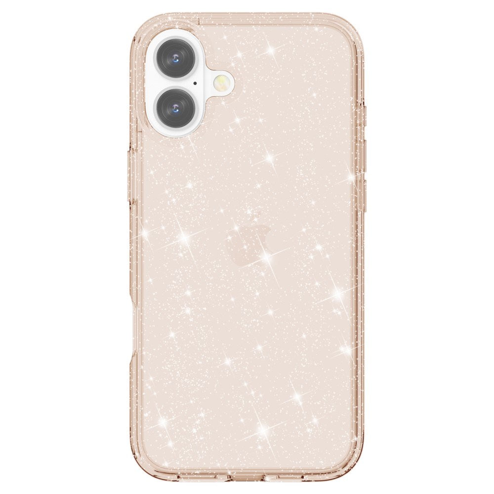 EIDERWOOD iPhone 16 Hybrid Plast Bakdeksel - Gull Glitter