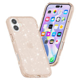 EIDERWOOD iPhone 16 Hybrid Plast Bakdeksel - Gull Glitter