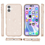 EIDERWOOD iPhone 16 Hybrid Plast Bakdeksel - Gull Glitter