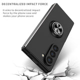 EIDERWOOD Samsung Galaxy Z Fold6 plastbakdeksel m. Magnetisk stativ - svart