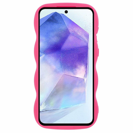 Samsung Galaxy A13 (5G) - EIDERWOOD Fleksibelt Plastik Wavy Cover - Pink