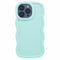EIDERWOOD iPhone 15 Pro Fleksibelt Plastik Wavy Mobil Cover - Blå