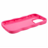 EIDERWOOD iPhone 13 Pro Fleksibelt Plastik Wavy Mobil Cover - Pink