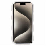 EIDERWOOD iPhone 12 Pro Max Fleksibelt Plastik Wavy Mobil Cover - Hvid