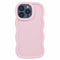 EIDERWOOD iPhone 12 Pro Max Fleksibelt Plastik Wavy Mobil Cover - Lyserød