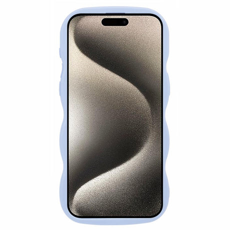 EIDERWOOD iPhone 12 / 12 Pro Fleksibelt Plastik Wavy Mobil Cover - Lilla