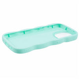 EIDERWOOD iPhone 12 / 12 Pro Fleksibelt Plastik Wavy Mobil Cover - Blå