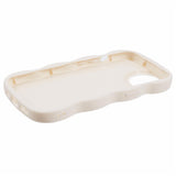 EIDERWOOD iPhone 14 Fleksibelt Plastik Wavy Mobil Cover - Hvid