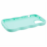 EIDERWOOD iPhone 14 Fleksibelt Plastik Wavy Mobil Cover - Blå