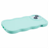 EIDERWOOD iPhone 14 Fleksibelt Plastik Wavy Mobil Cover - Blå