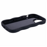 EIDERWOOD iPhone 14 Fleksibelt Plastik Wavy Mobil Cover - Sort